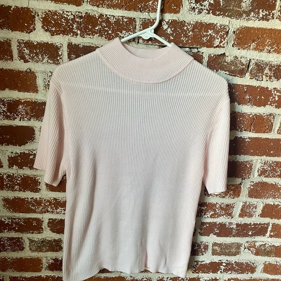 Croft & Barrow pink mockneck - Picture 4 of 4